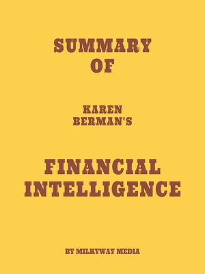 cover image of Summary of Karen Berman's Financial Intelligence